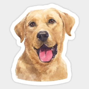 Labrador Retriever Watercolor Art Sticker